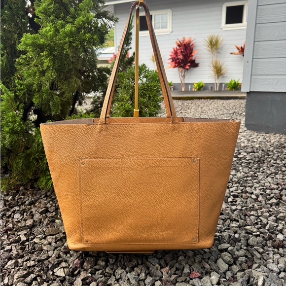 Rebecca Minkoff Tan Pebbled Leather Tote Bag - Picture 3 of 15
